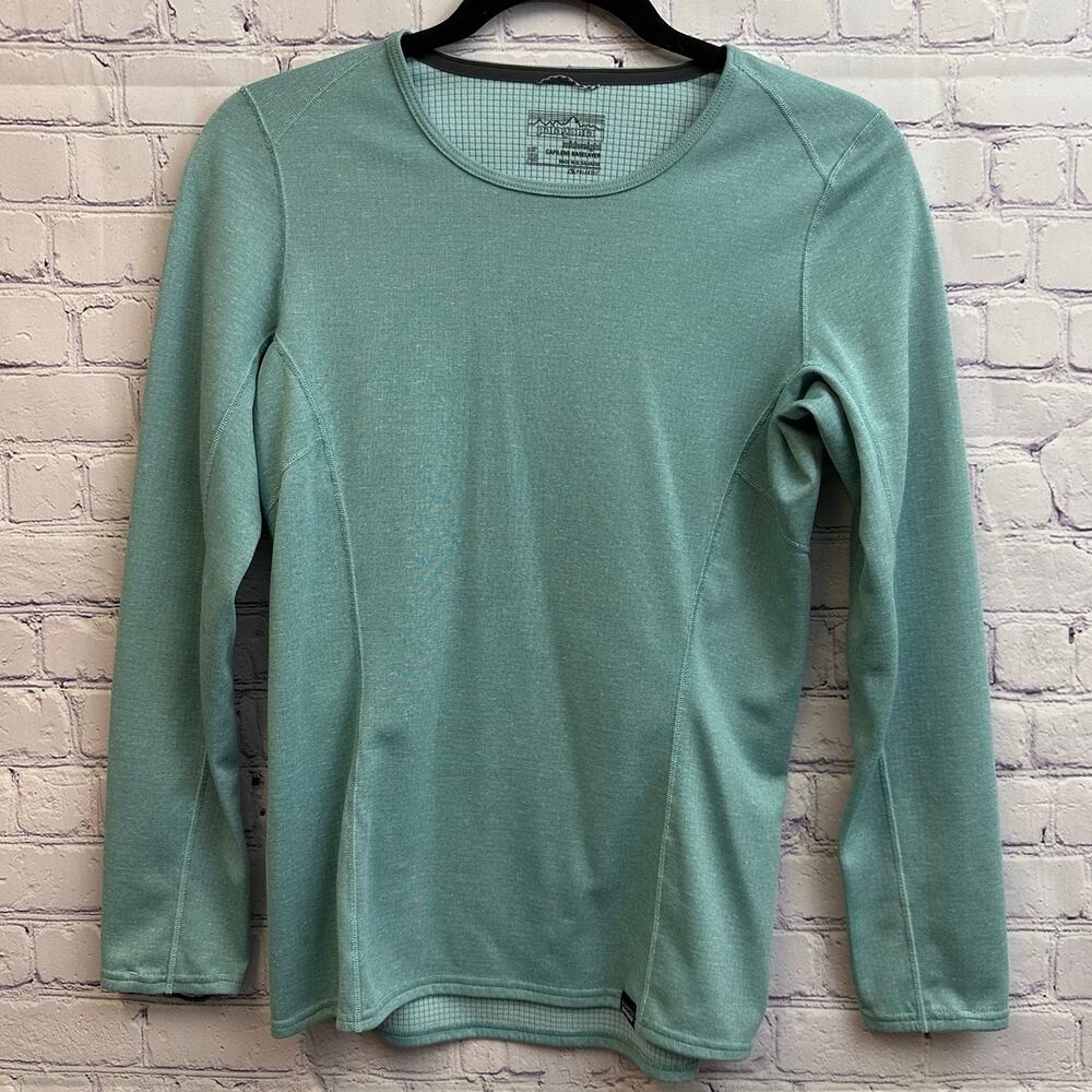 Patagonia Capilene Midweight Long Sleeve Shirt Blue XS Baselayer Polartec